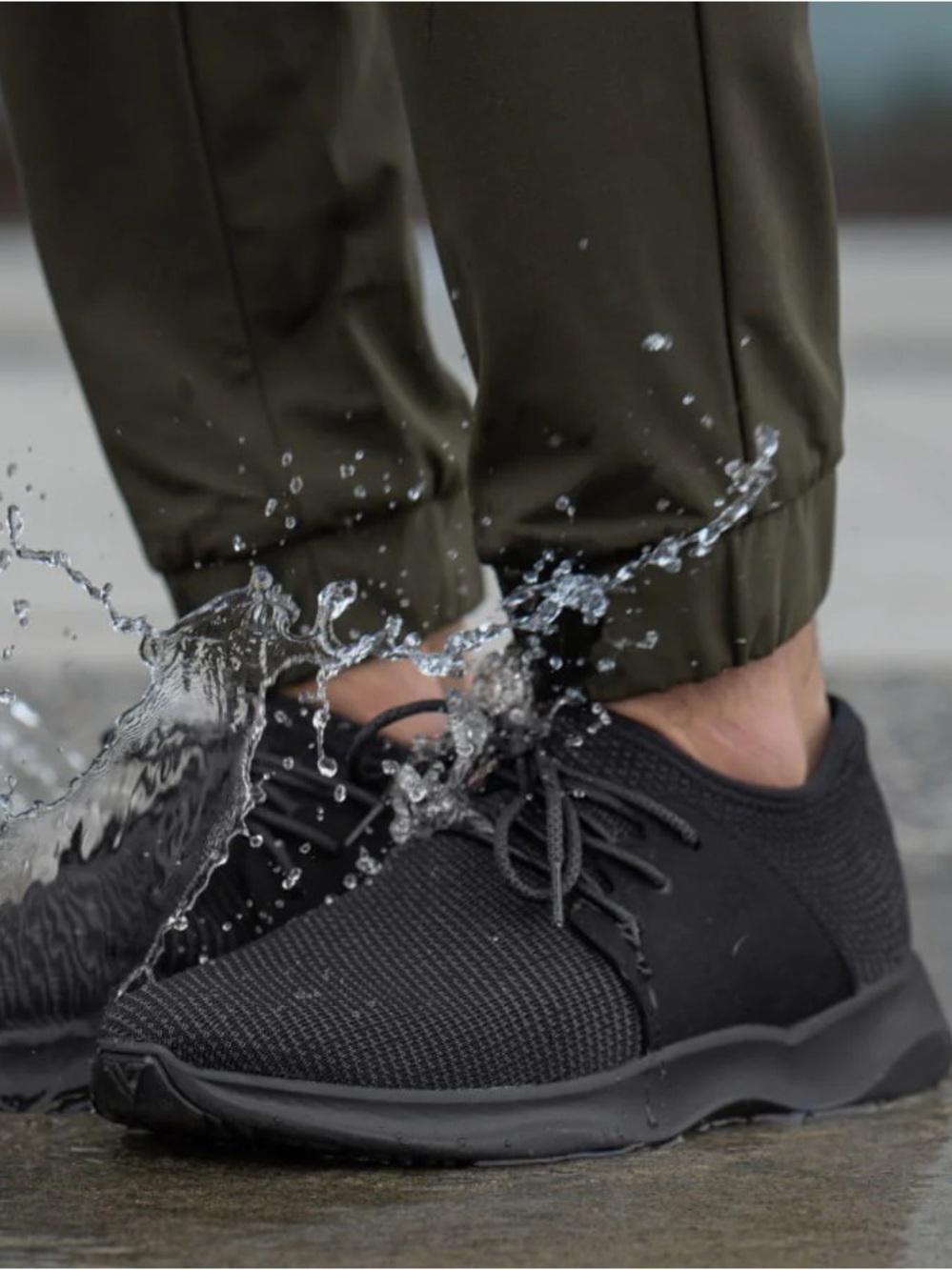Vessi Everyday Waterproof Running Shoe Sneaker All Black Grey Athletic Women’s 9